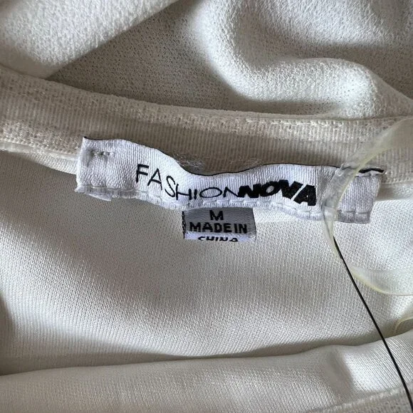 Fashion Novaoff White , Off Shoulder, Mermaid Dress, long size M